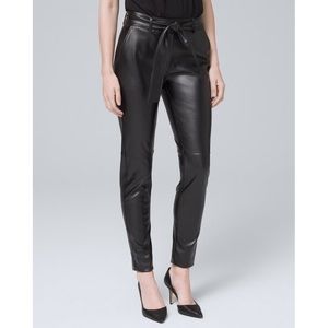 White House black market vegan tapered ankle pants 2S